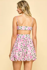 Load image into Gallery viewer, Cut Out Floral Mini Dress / S#ABND0608
