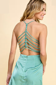 Strappy Back Mini Dress / S#ABND0625