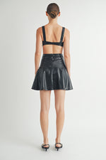 Load image into Gallery viewer, Wholesale clothing Brand | Faux Leather Mini sexy Dress
