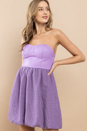 Faux Leather Bustier Mini Dress I ABND0668 I SHIP 09/28/24