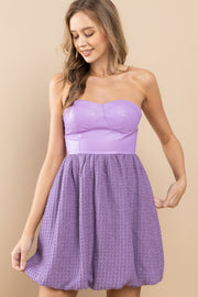 Faux Leather Bustier Mini Dress I ABND0668 I SHIP 09/28/24