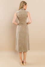 Load image into Gallery viewer, Classic Button Down Collar Dress I ABND0691 I SHIP 10/03/24
