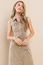 Load image into Gallery viewer, Classic Button Down Collar Dress I ABND0691 I SHIP 10/03/24
