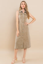 Load image into Gallery viewer, Classic Button Down Collar Dress I ABND0691 I SHIP 10/03/24
