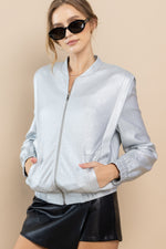 Load image into Gallery viewer, Metallic Bomber Bomber I ABNJ0607 I SHIP 10/03/24
