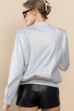 Load image into Gallery viewer, Metallic Bomber Bomber I ABNJ0607 I SHIP 10/03/24
