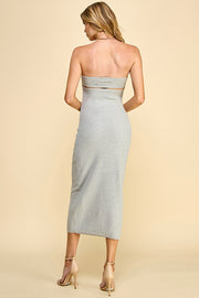 Front Cutout Knit Midi Dress I ABNS0623