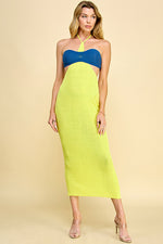 Load image into Gallery viewer, Cutout Halter Neck Sweater Dress / S#ABNS0636
