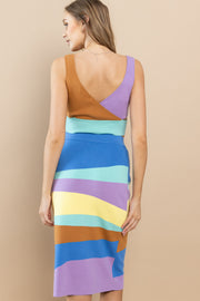 Color Block Top & Skirt SET I ABNS0649ABNS0641