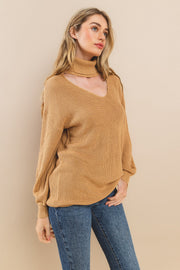 Cable Long Sleeves Sweater I ABNS0673 I SHIP 10/03/24
