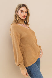 Cable Long Sleeves Sweater I ABNS0673 I SHIP 10/03/24