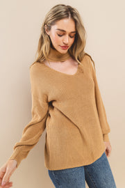 Cable Long Sleeves Sweater I ABNS0673 I SHIP 10/03/24