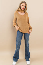 Cable Long Sleeves Sweater I ABNS0673 I SHIP 10/03/24