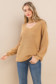 Cable Long Sleeves Sweater I ABNS0673 I SHIP 10/03/24