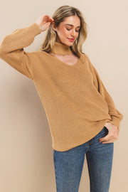 Cable Long Sleeves Sweater I ABNS0673 I SHIP 10/03/24