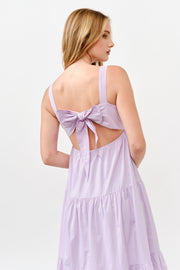 Cotton Poplin Tiered Midi  Dress |  ABSD7530