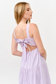 Cotton Poplin Tiered Midi  Dress |  ABSD7530