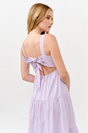 Cotton Poplin Tiered Midi  Dress |  ABSD7530