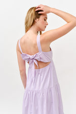 Load image into Gallery viewer, Cotton Poplin Tiered Midi  Dress |  ABSD7530
