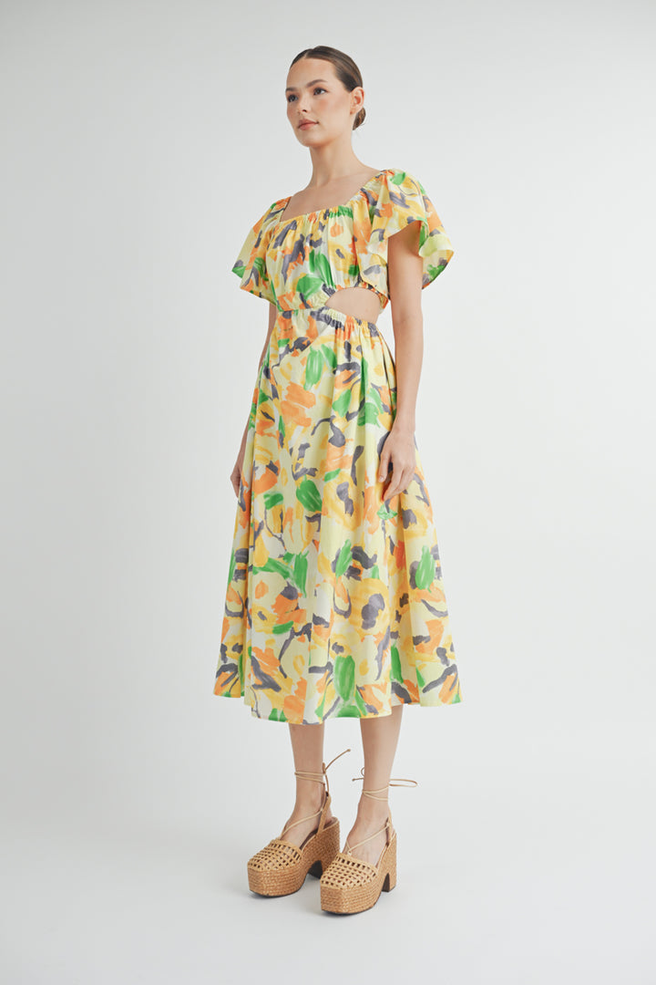 Cut out Midi Dress I ABSD7537