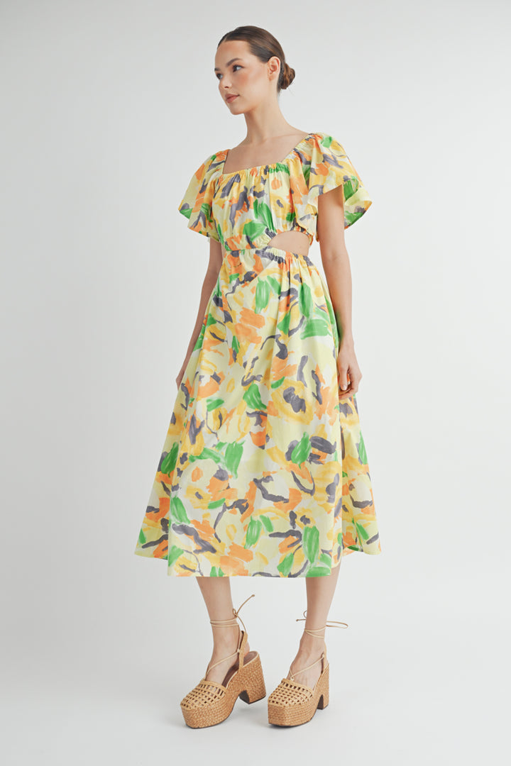 Cut out Midi Dress I ABSD7537