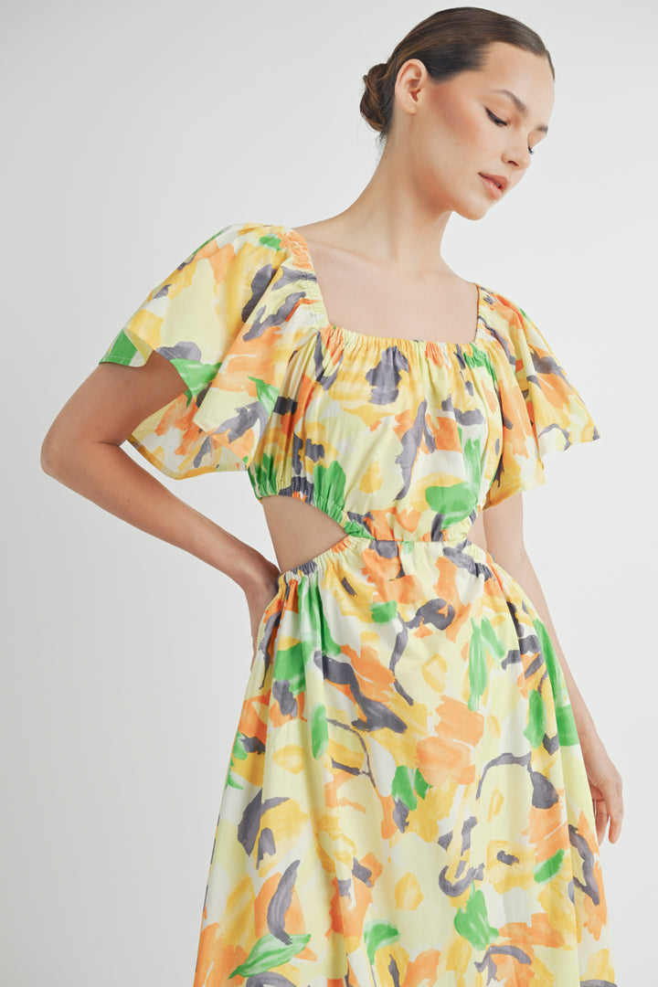 Cut out Midi Dress I ABSD7537