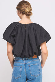 Bubble Crop Top l ABST7524 l PINK