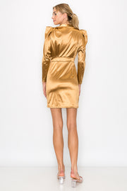 Bodycon Ruched Mini Dress / S#ABVD0303