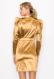 Bodycon Ruched Mini Dress / S#ABVD0303