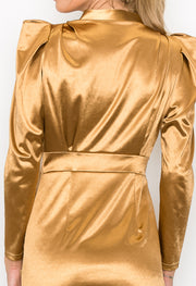 Bodycon Ruched Mini Dress / S#ABVD0303