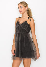 Mesh Mini Dress / S#ABVD0307