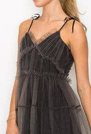 Mesh Mini Dress / S#ABVD0307