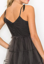 Mesh Mini Dress / S#ABVD0307