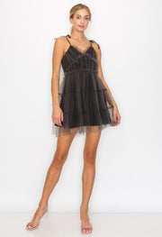 Mesh Mini Dress / S#ABVD0307