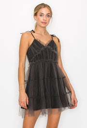 Mesh Mini Dress / S#ABVD0307