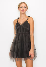 Mesh Mini Dress / S#ABVD0307