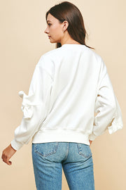 Ribbon Tie Sleeve Top I ABVS0308 I SHIP 10/03/24