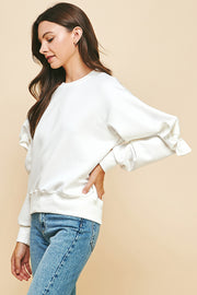 Ribbon Tie Sleeve Top I ABVS0308 I SHIP 10/03/24