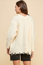 Load image into Gallery viewer, Oversize V-Neck Sweater / S#ABVS0315
