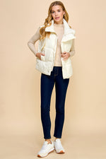 Load image into Gallery viewer, Oversized Puffer Vest with Pockets_S#ABVT0308
