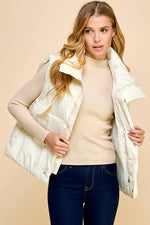 Load image into Gallery viewer, Oversized Puffer Vest with Pockets_S#ABVT0308
