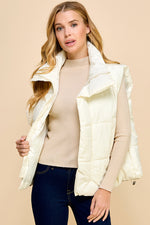 Load image into Gallery viewer, Oversized Puffer Vest with Pockets_S#ABVT0308
