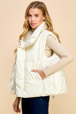Load image into Gallery viewer, Oversized Puffer Vest with Pockets_S#ABVT0308
