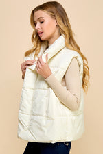 Load image into Gallery viewer, Oversized Puffer Vest with Pockets_S#ABVT0308
