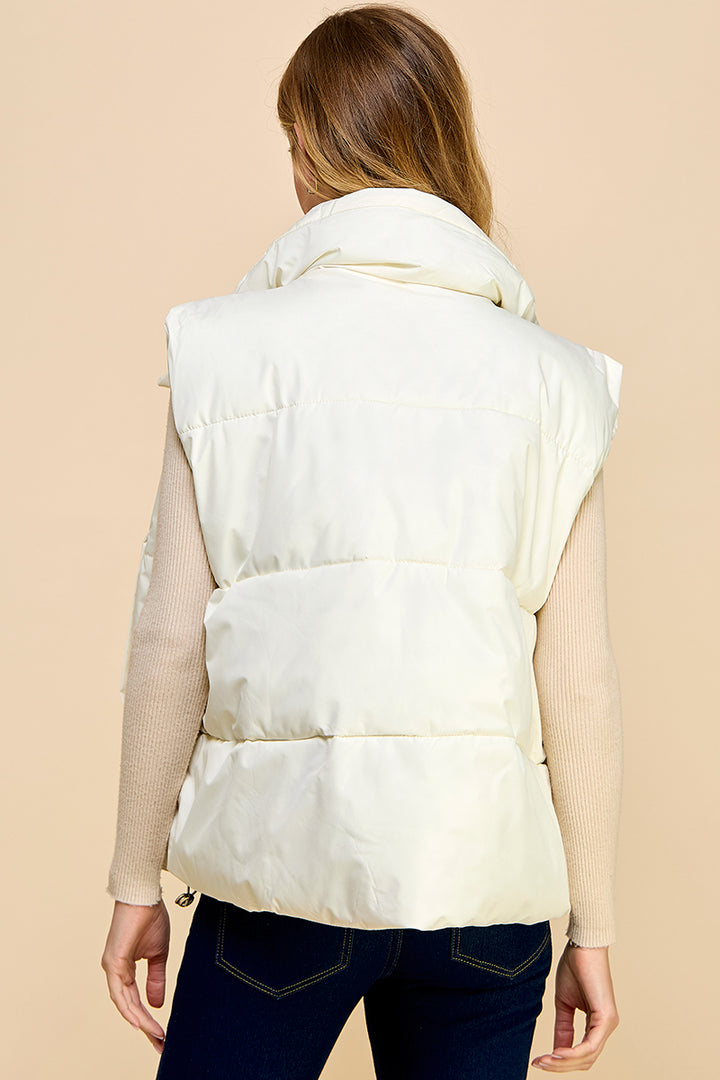 Oversized Puffer Vest with Pockets_S#ABVT0308