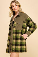 Load image into Gallery viewer, Oversized Plaid Shacket / S#AIB1247J
