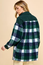 Oversized Plaid Shacket / S#AIB1247J