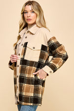 Load image into Gallery viewer, Oversized Plaid Shacket / S#AIB1247J
