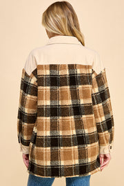 Oversized Plaid Shacket / S#AIB1247J
