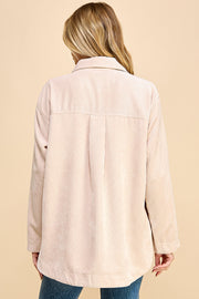 Boyfriend Oversized Corduroy Shacket / S#AIB3014